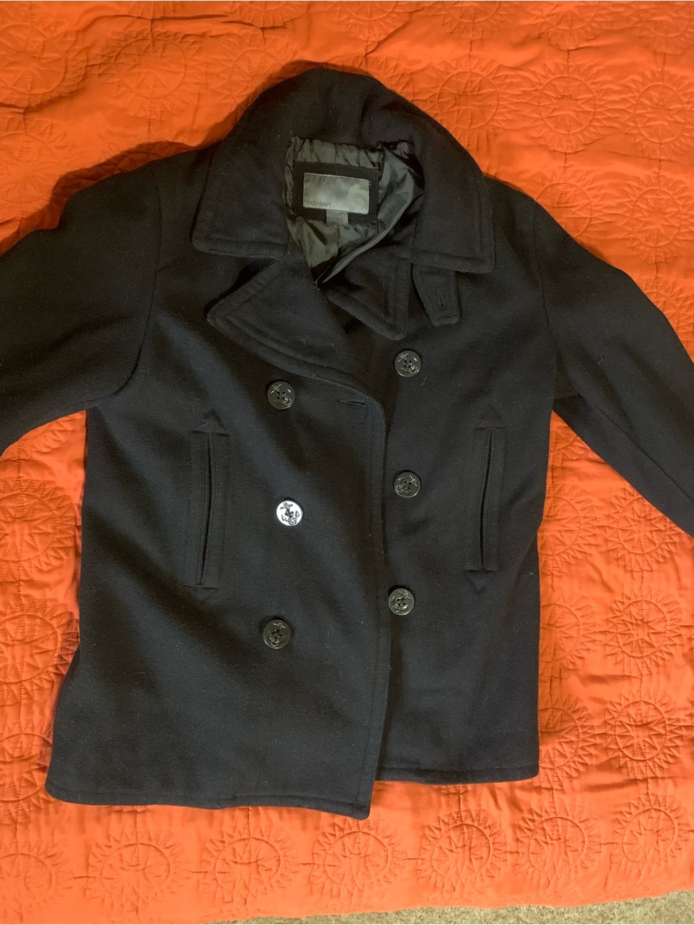 Old Navy Navy Blue Pea Coat